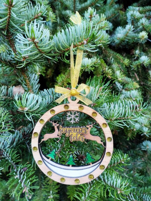 Boule de noel cerf